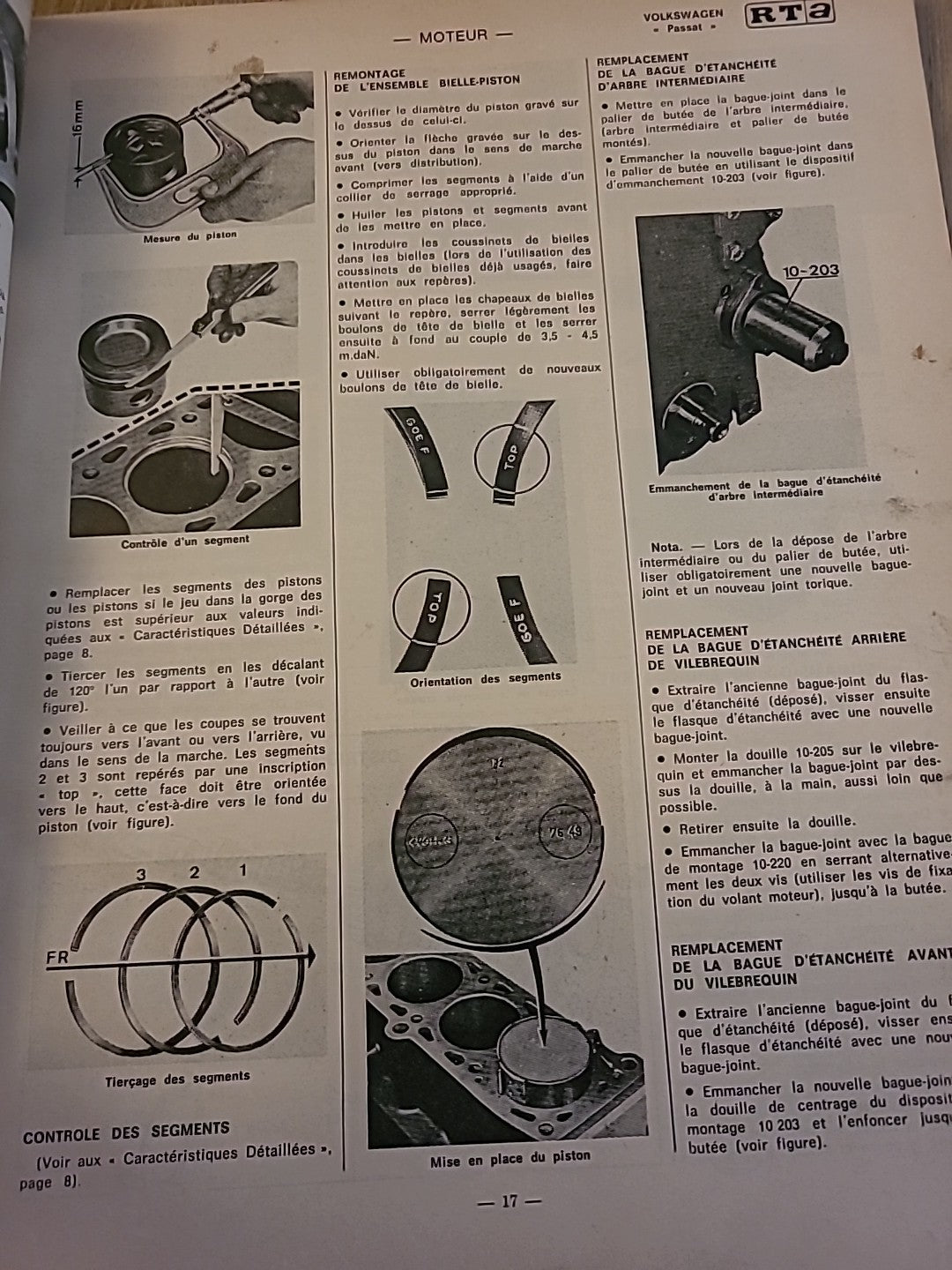 Revue Technique Auto VW PASSAT L S LS TS  RTA de 113 pages (Liv90)