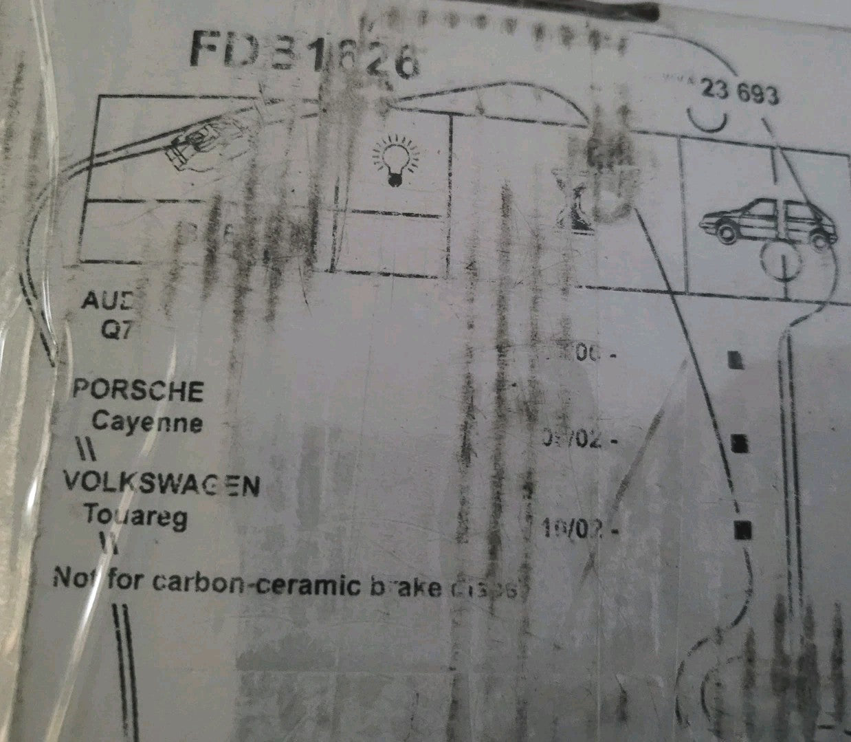 Jeu Plaquettes NEUF Q7 Cayenne  Touareg AUDI PORSCHE 5016687328677 (#AUT283)