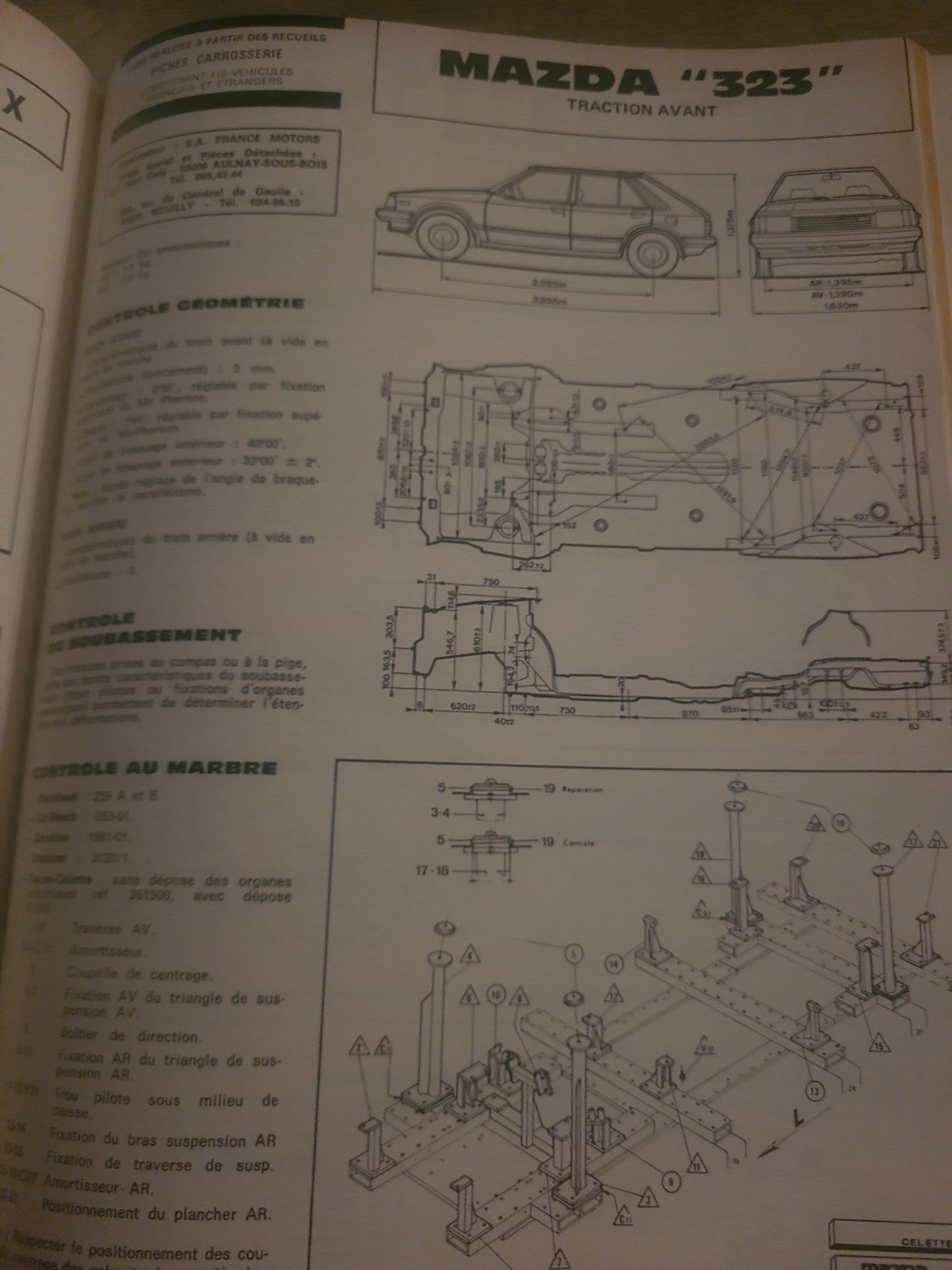 RTA Revue Technique Automobile Mazda 323 Traction Livre Ancien 1983 (Liv245)