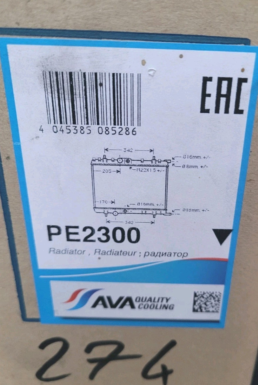 Radiateur Peugeot Citroën Xsara Berlingo 206 307 Partner 4045385085286 (#AUT274)