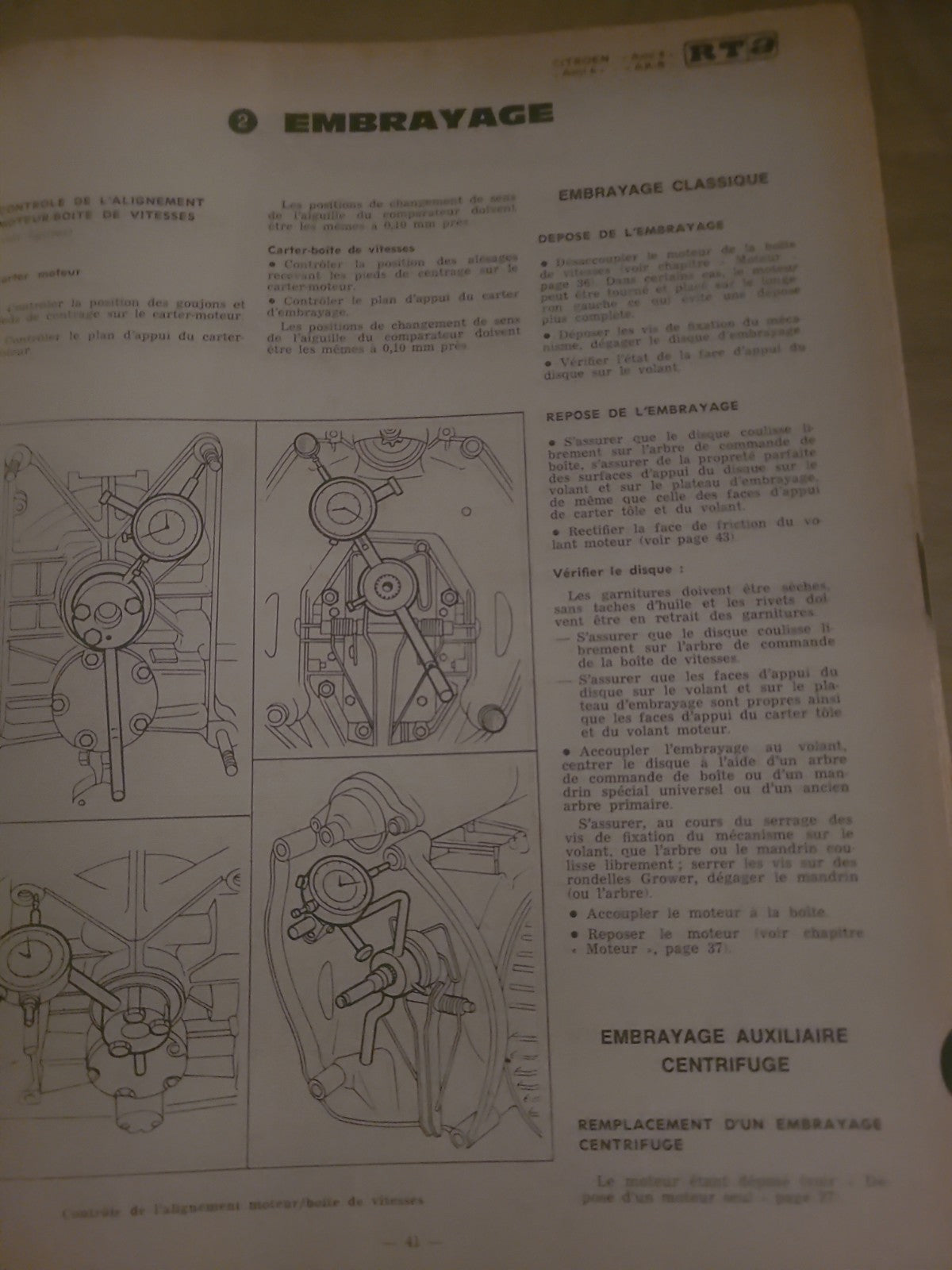 RTA Revue Technique Automobile Citroën Special Utilitaires  1969 (Liv247)