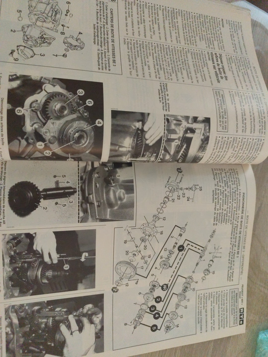 Revue Technique Auto Peugeot 605 Diesel Turbo Diesel srd SRD SVDT RTA  (Liv121)