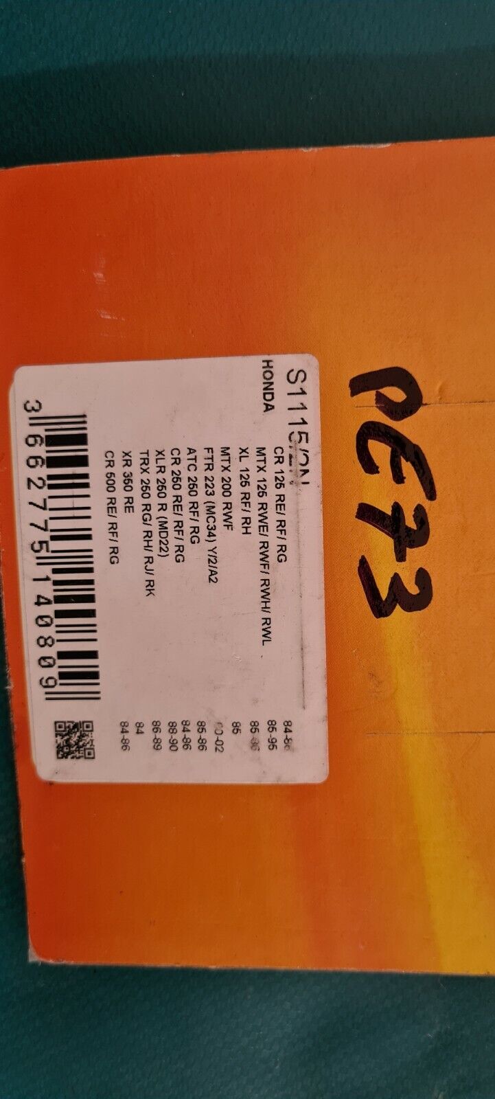 Plaquettes de freins cr 500 250 ... voir fiche détail sur photo 2 (code PE73)