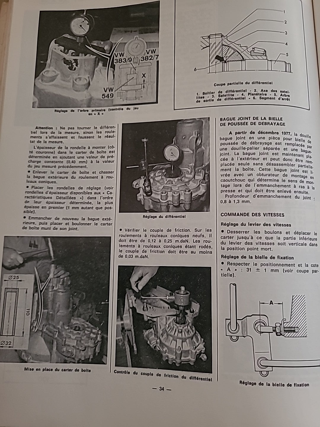 Revue Technique GOLF 1 DIESEL de 66 pages (Liv51)