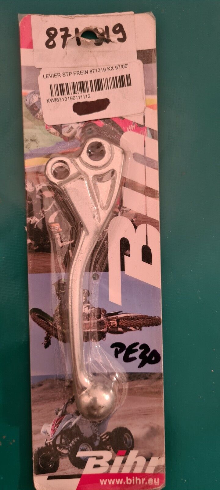 Levier frein 125 250 KX 97 99 .. voir détail sur photo 2 (code PE30)