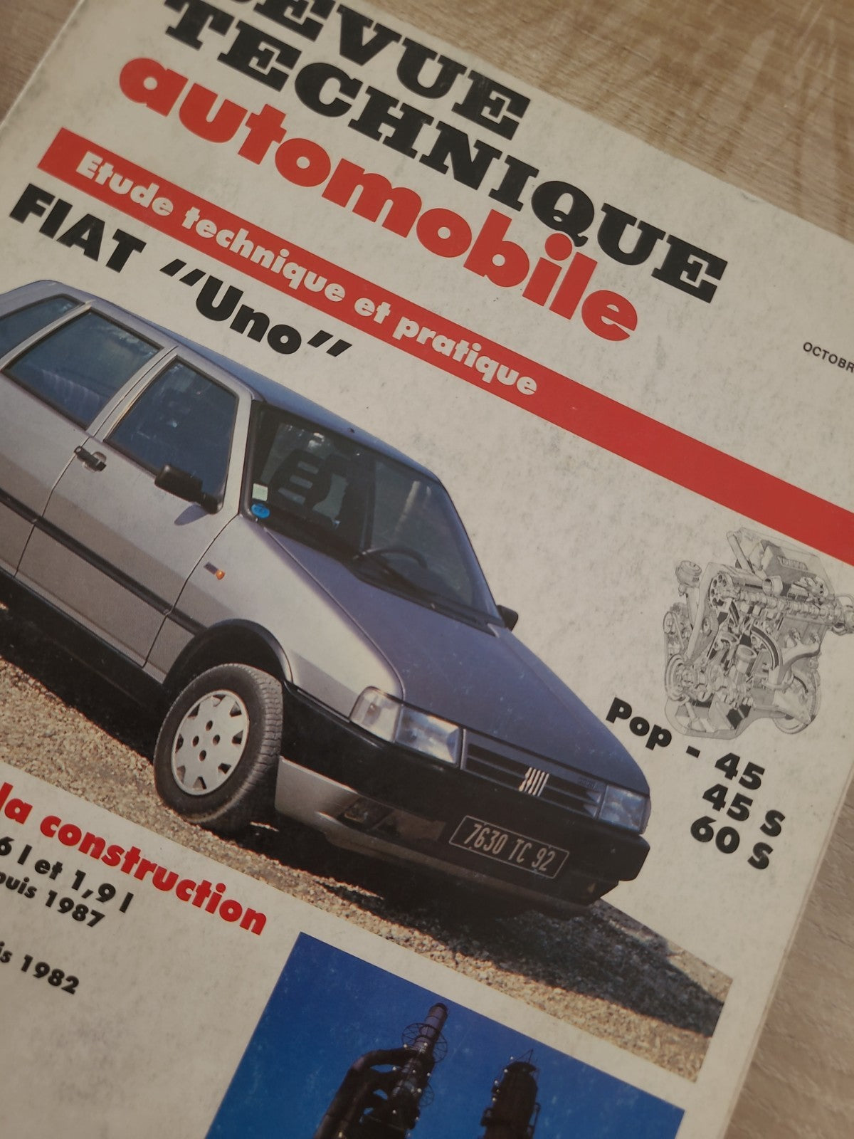 RTA Revue Technique Automobile Fiat Uno Essence 1990 (Liv195)