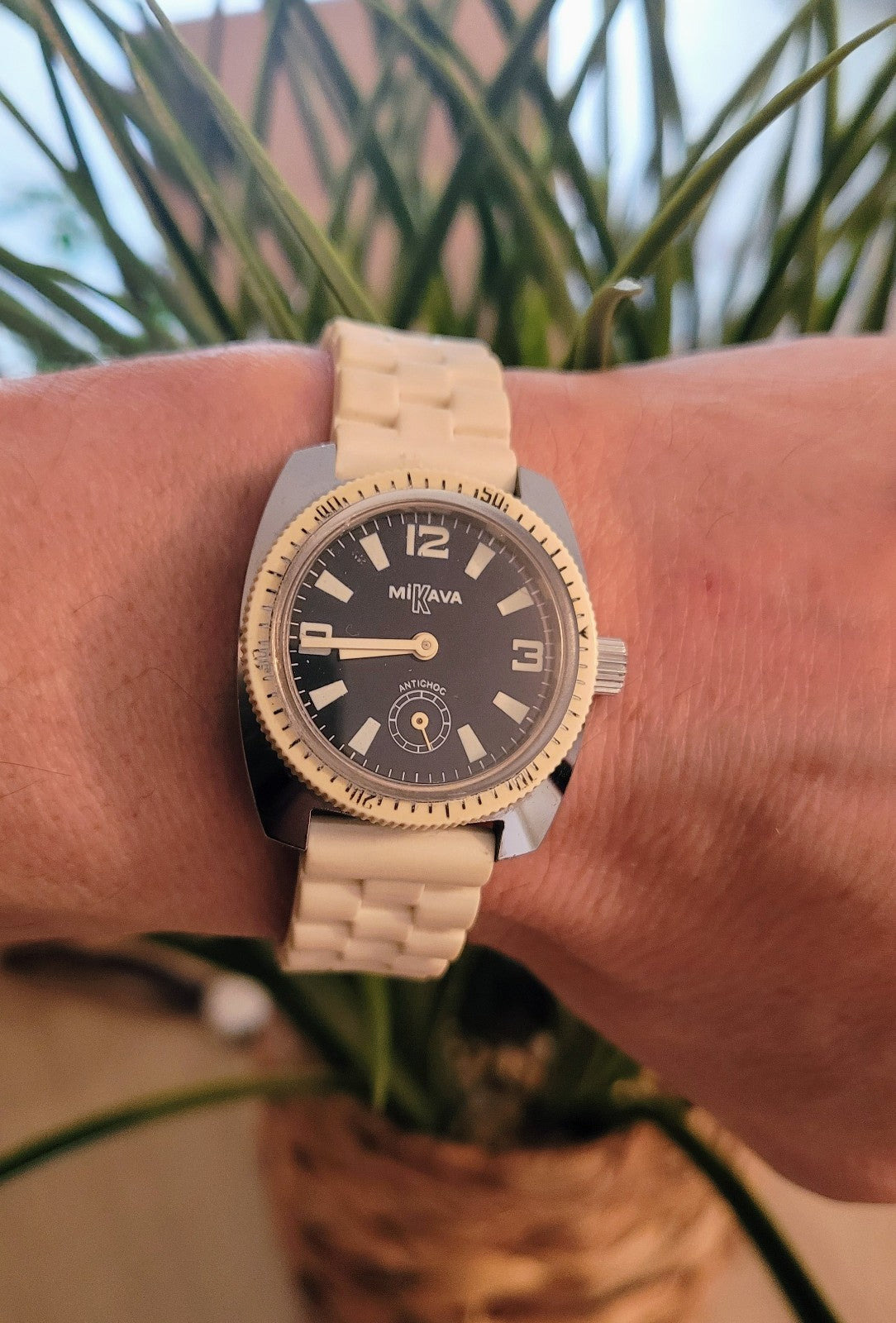 Montre plongeuse MIKAVA mécanique bracelet Alaska (Bij 1)
