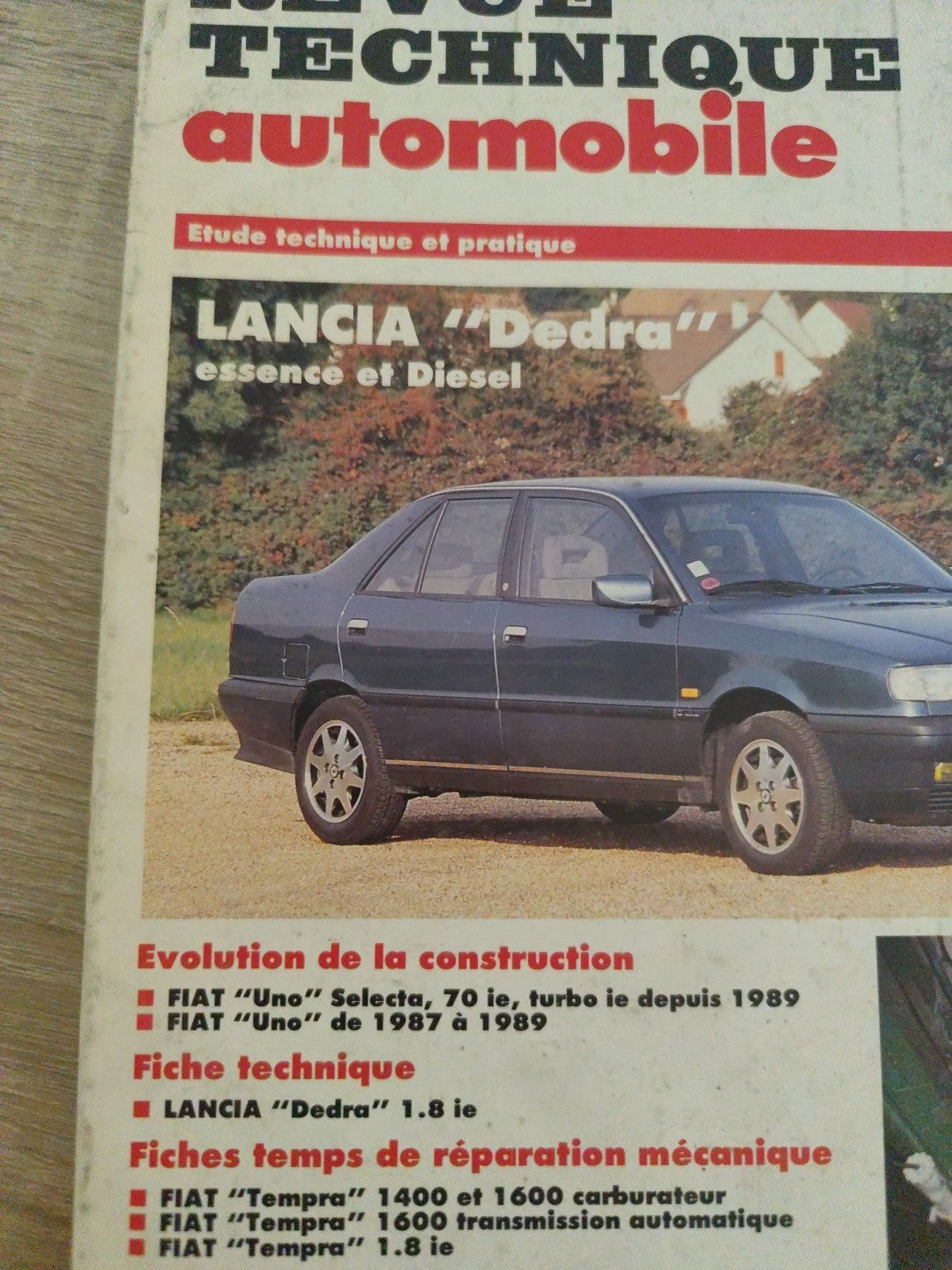 Revue Technique Auto Lancia Dedra Essence Et Diesel RTA  (Liv125)