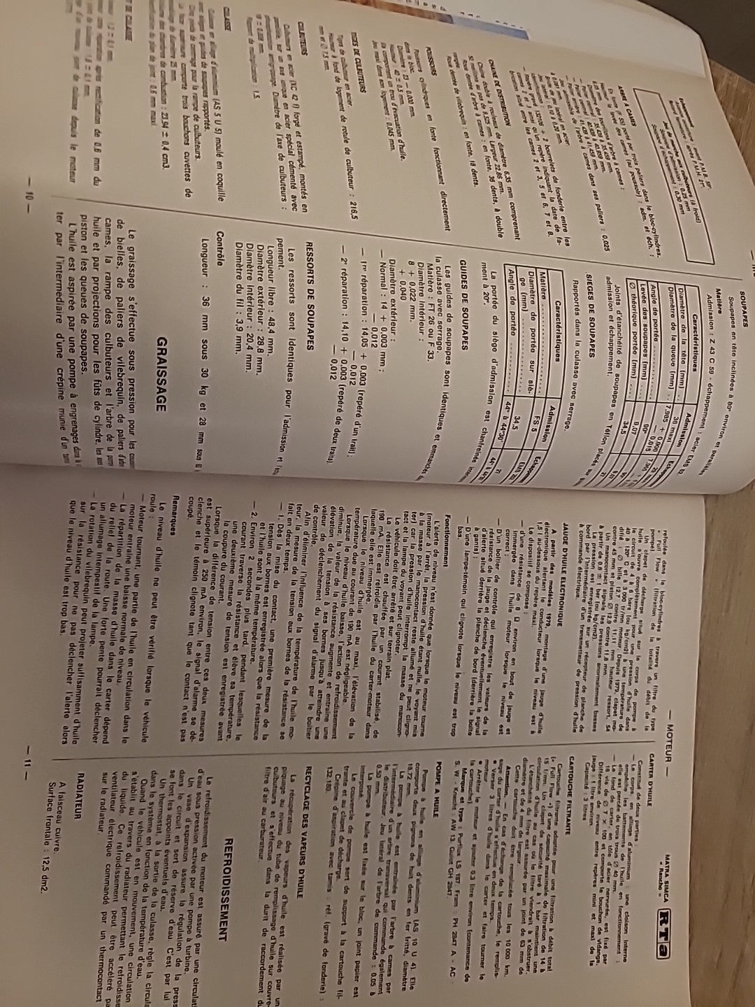 Revue Technique Auto Citroën CX Diesel Matra Rancho RTA de 140 pages (Liv108)