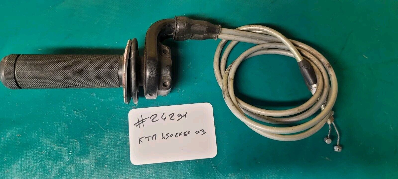 Poignée Tirage Rapide Avec Deux Câbles KTM 450 EXCF 2003 (24291)