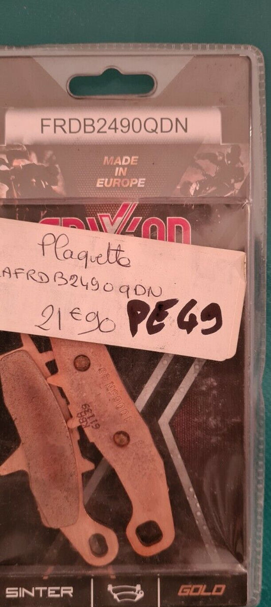 Plaquettes kfx kvf.. voir fiche détail sur photo 2 (code PE49)