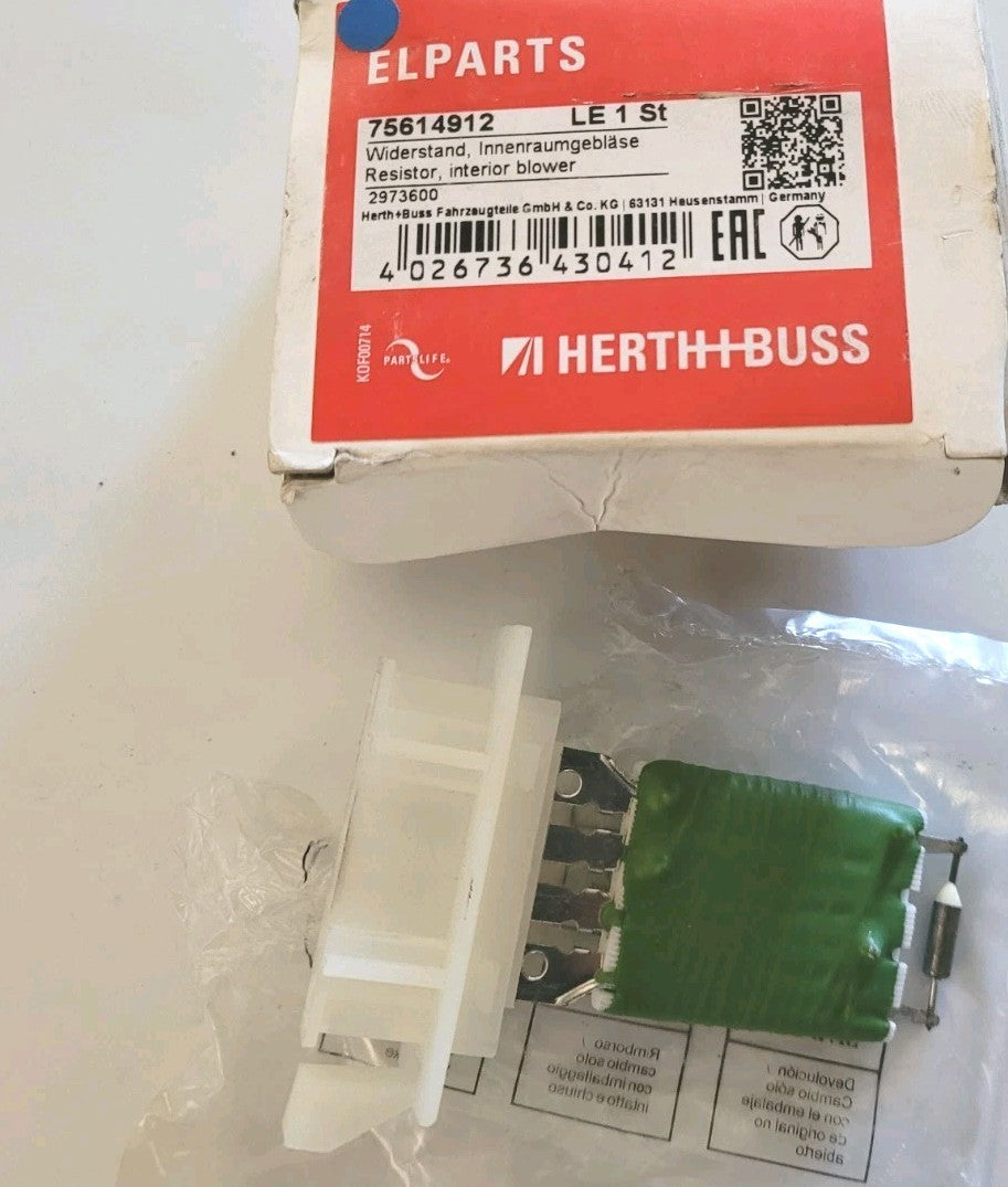Résistance De Pulseur D'air Habitacle Elparts 75614912 Peugeot Citroen (#AUT155)