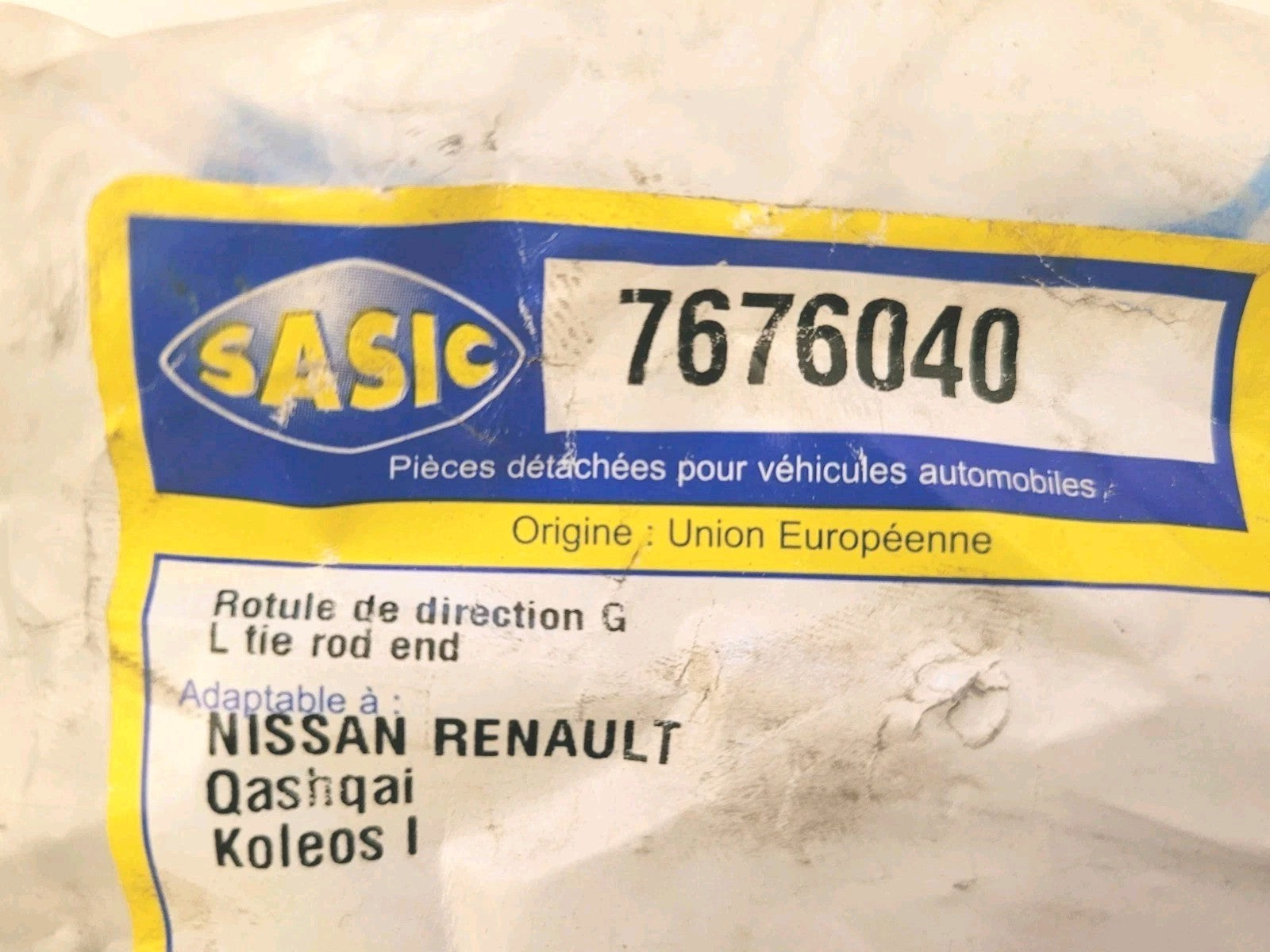 Rotule De Direction NEUF Nissan Qashqai 7676040 GAUCHE 48647JD01A (#AUT233)
