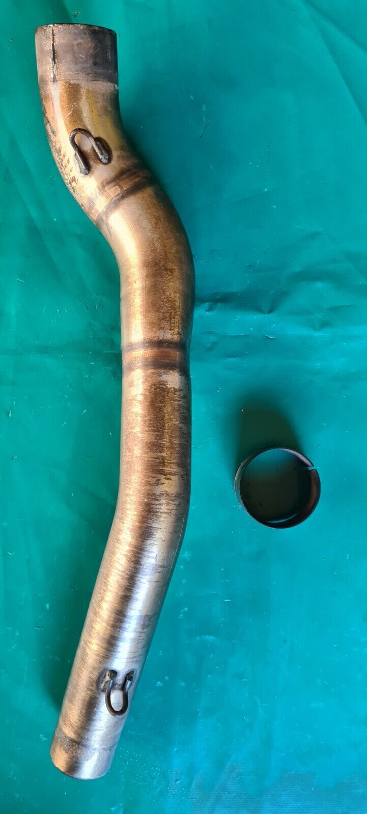 Tube intermédiaire d'échappement  entre collecteur silencieux 250 TM fi mx 2011