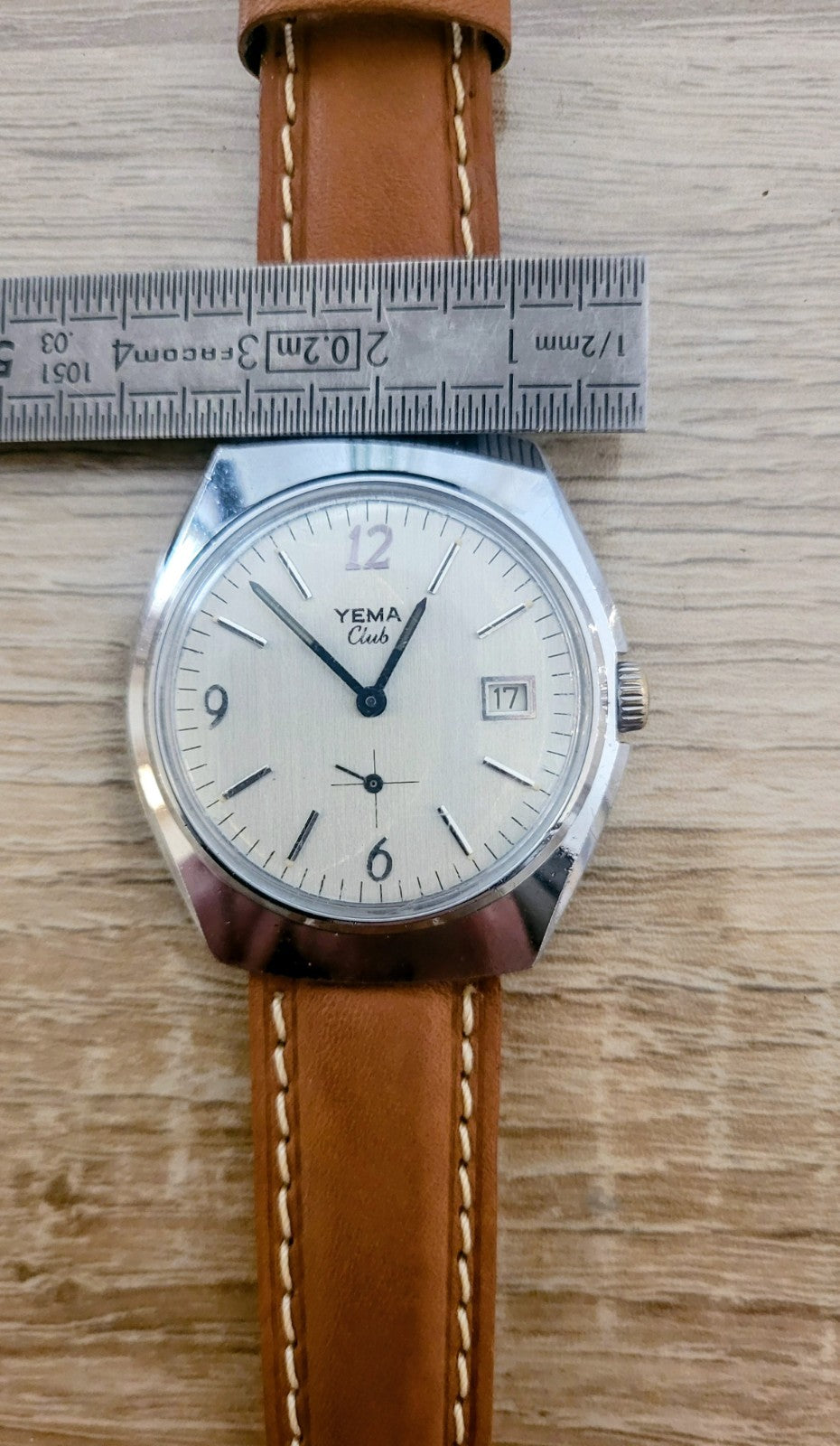 Superbe YEMA club mécanique ancienne Plongée Cuir Neuf (Bij 8)