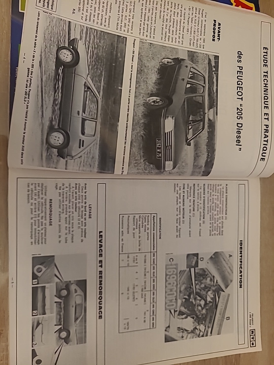 Revue Technique Auto Peugeot 205 Diesel Talbot Solara de 138 pages (Liv96)