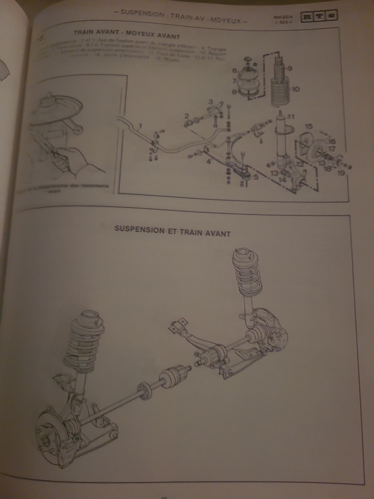 RTA Revue Technique Automobile Mazda 323 Traction Livre Ancien 1983 (Liv245)