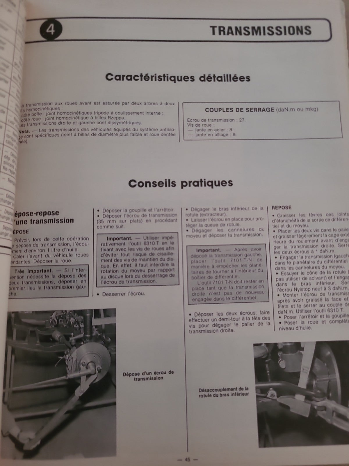 RTA Revue Technique Automobile Citroën BX GTi GT 1987 (Liv216)