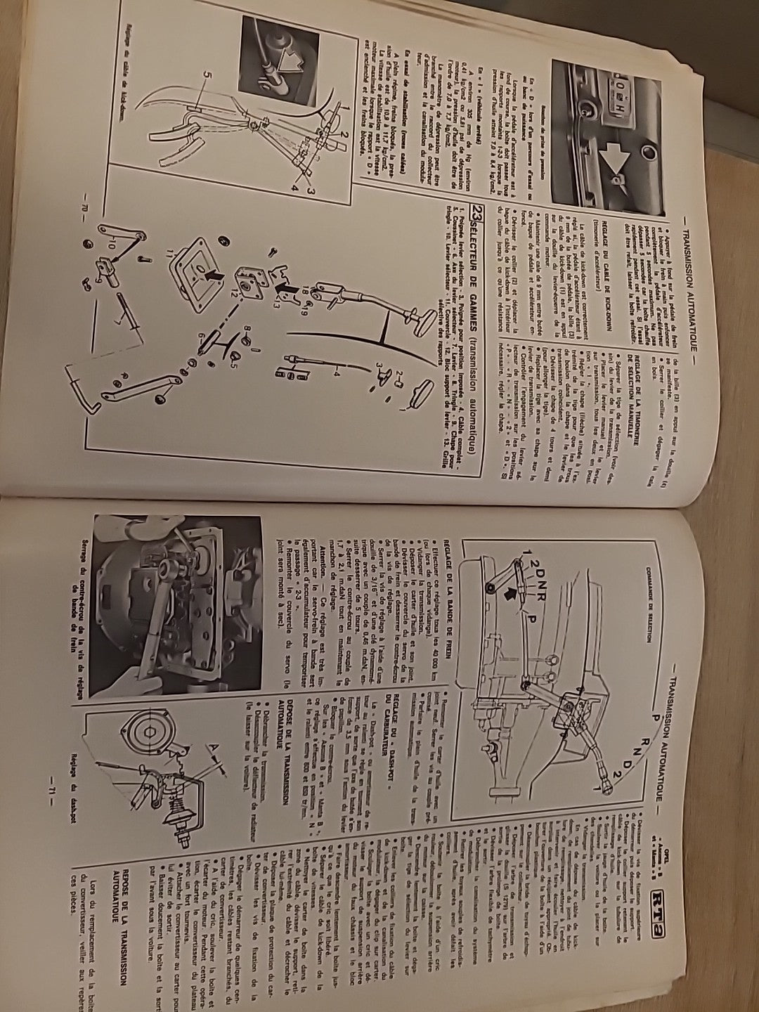 Revue Technique Auto Peugeot 504 I Opel Ascona Manta B RTA de 126 pages (Liv104)