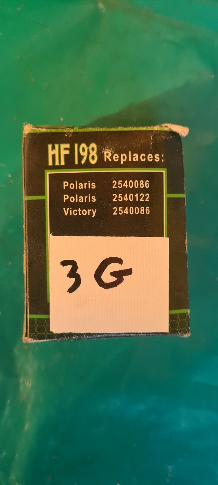 Filtre à huile Polaris HF198 2540086 et 122 voir photo (jo 3G)