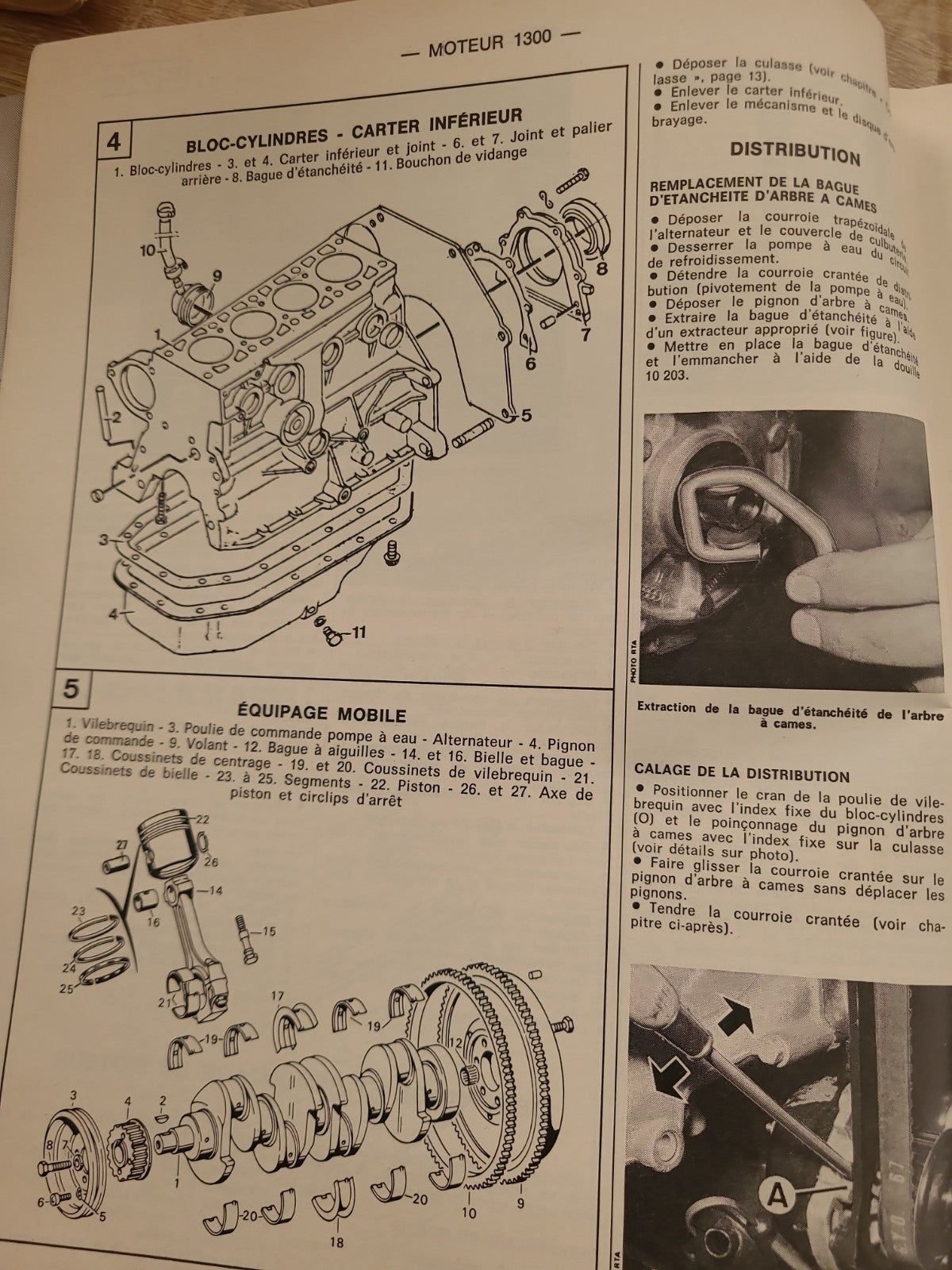 RTA Revue Technique Automobile 504 D Audi 80 GL 1981 (Liv163)