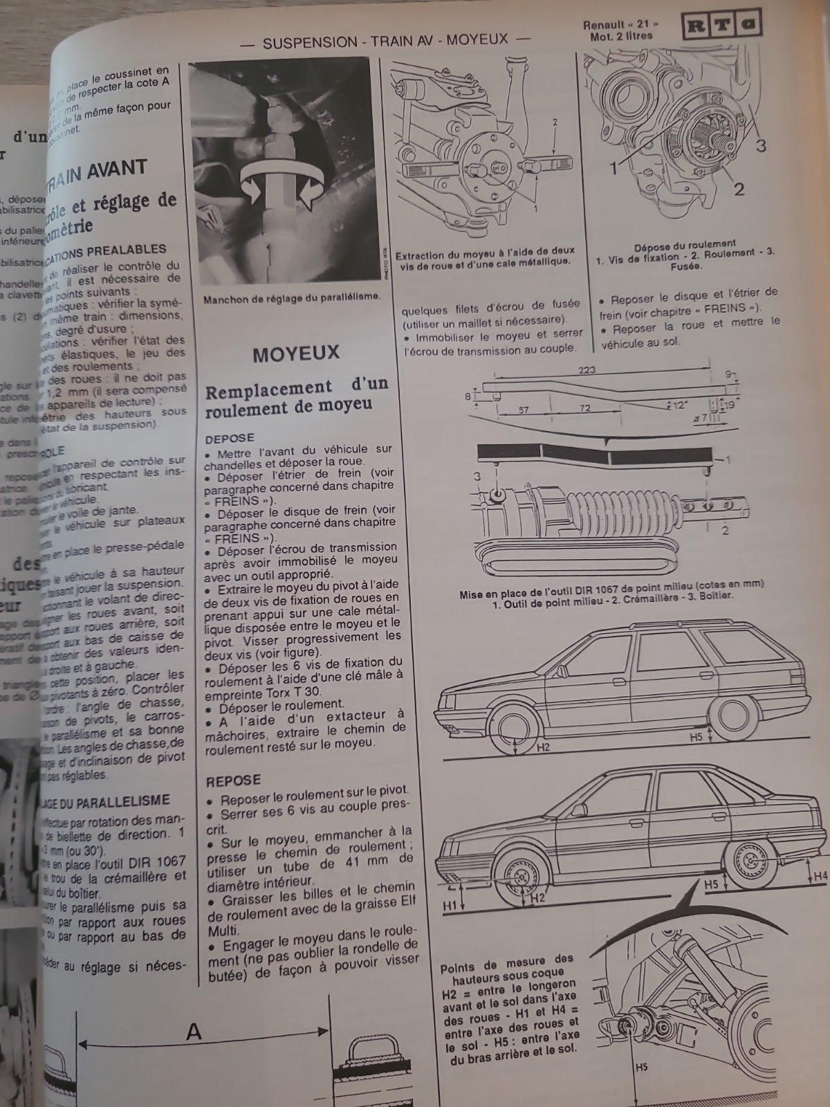 RTA Revue Technique Automobile Renault 21 1989 (Liv215)
