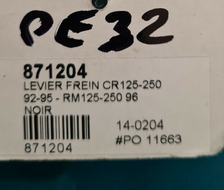 Levier frein honda cr 92 95 RM 96 .. voir détail sur photo 2 (code PE32)