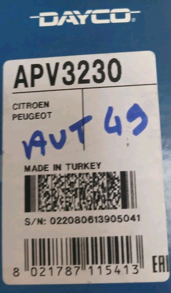 Galet Tendeur Dayco Citroën Peugeot APV3230 (#AUT49)