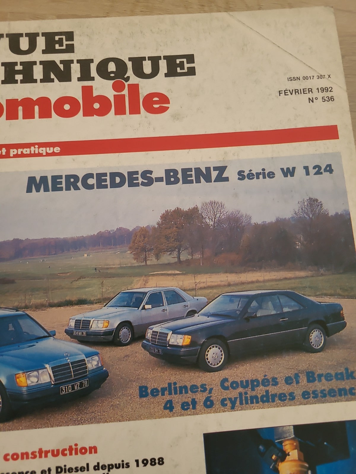 RTA Revue Technique Automobile Mercedes W124 Essence 1992 (Liv185)