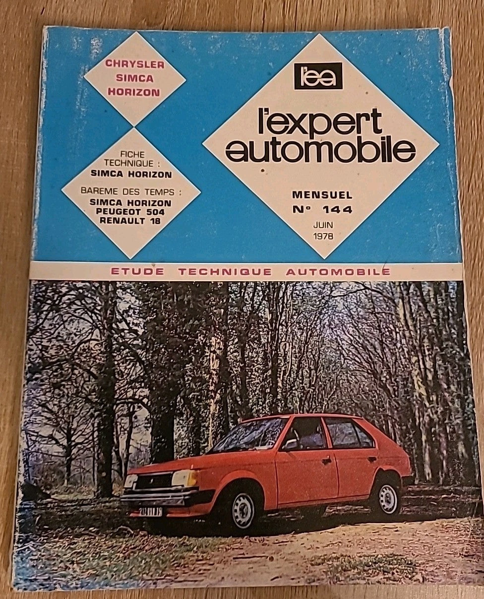 Revue Technique SIMCA HORIZON   RTA de 138 pages (Liv3)