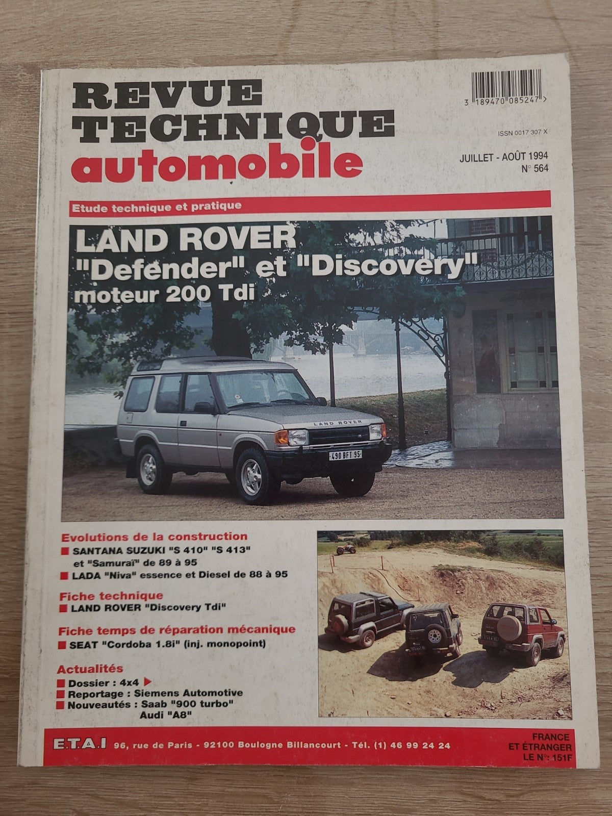 RTA Revue Technique Automobile Land Rover Defender Discovery 200 Tdi (Liv197)