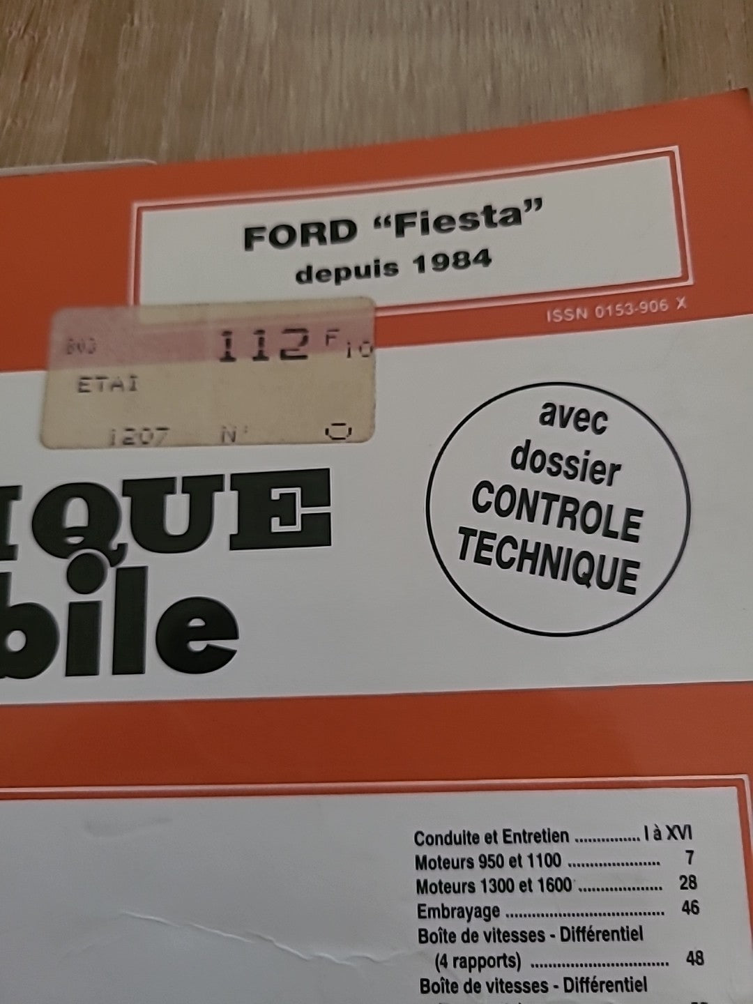 Revue Technique FORD FIESTA DEPUIS 1984 de 96 pages (Liv54)