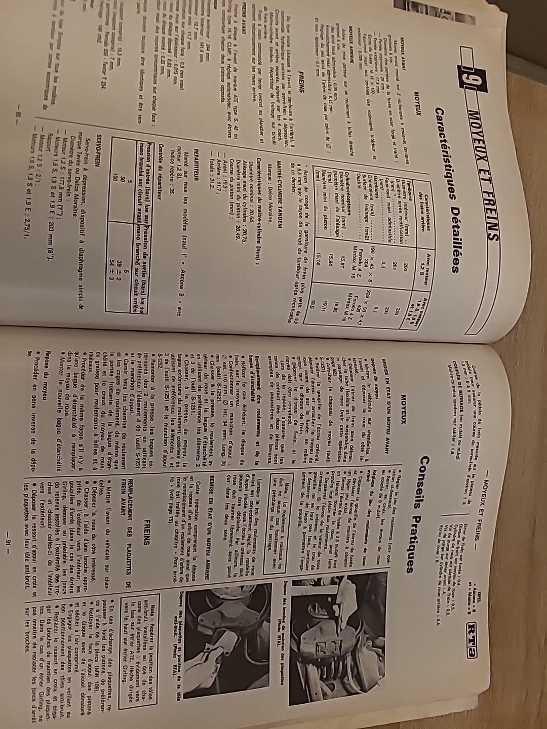 Revue Technique Auto Peugeot 504 I Opel Ascona Manta B RTA de 126 pages (Liv104)