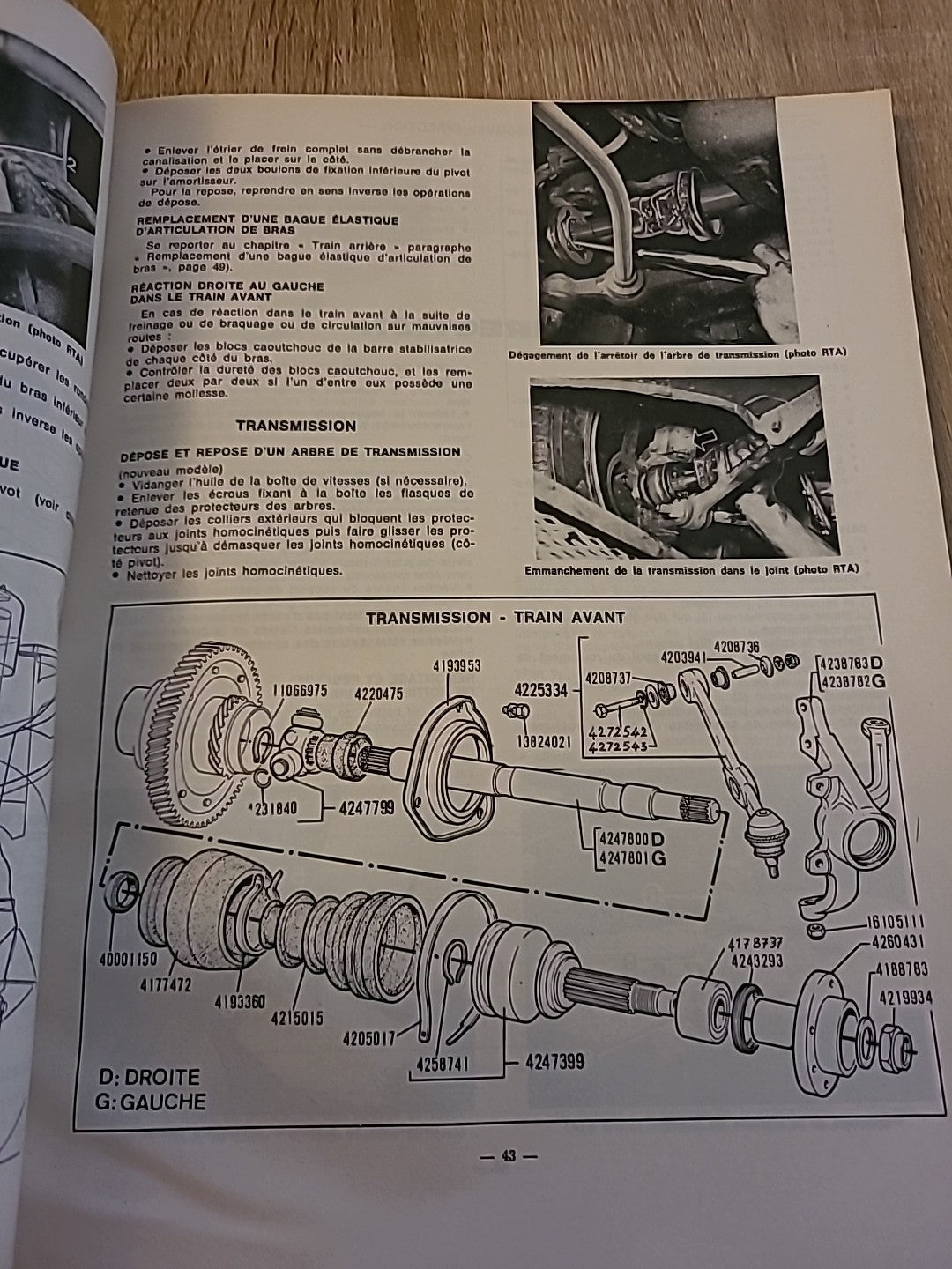Revue Technique Auto FIAT 127 Sport Fiorino RTA de 126 pages (Liv91)