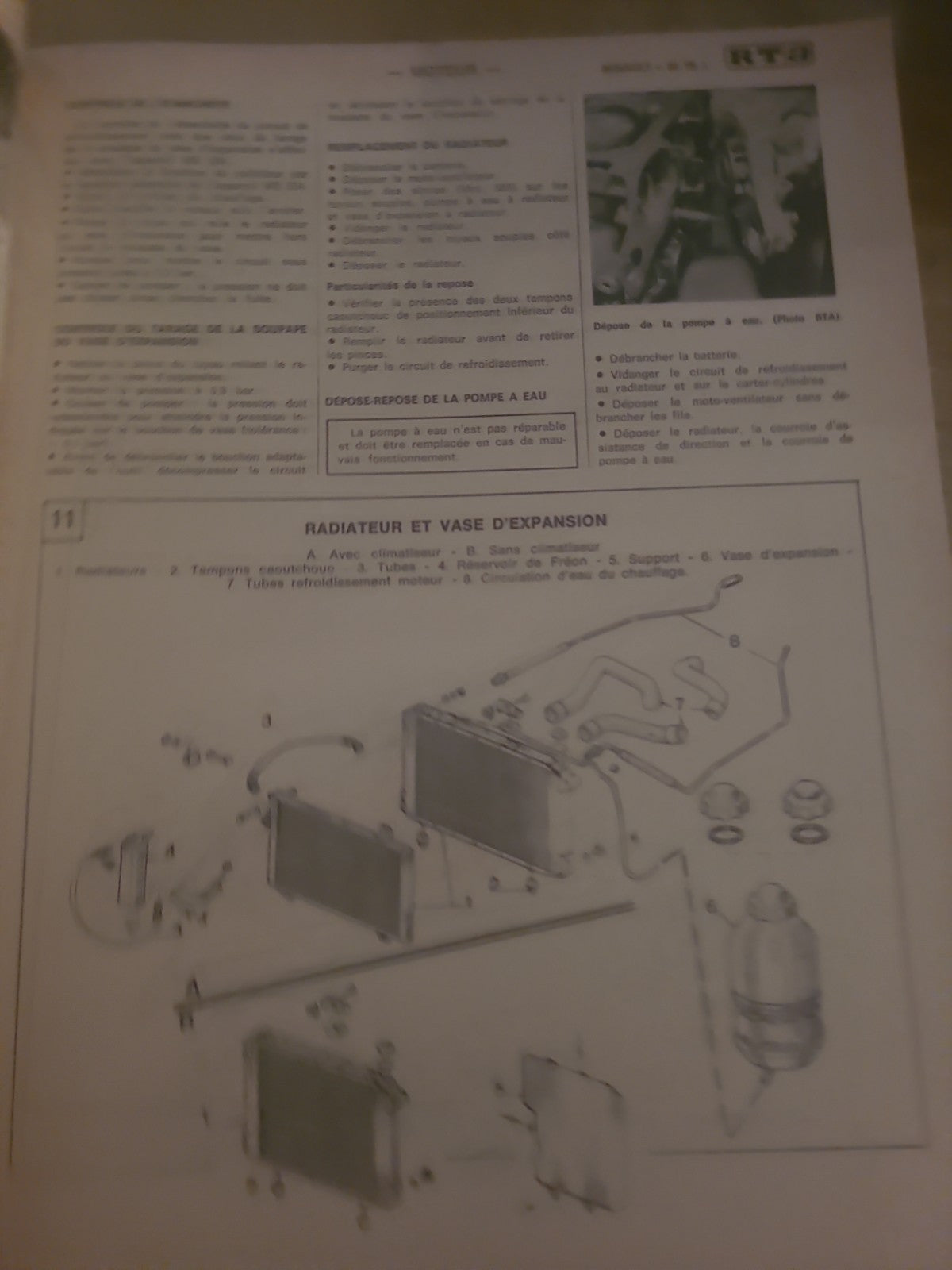 RTA Revue Technique Automobile Renault 20 TS Livre Ancien 1978 (Liv242)