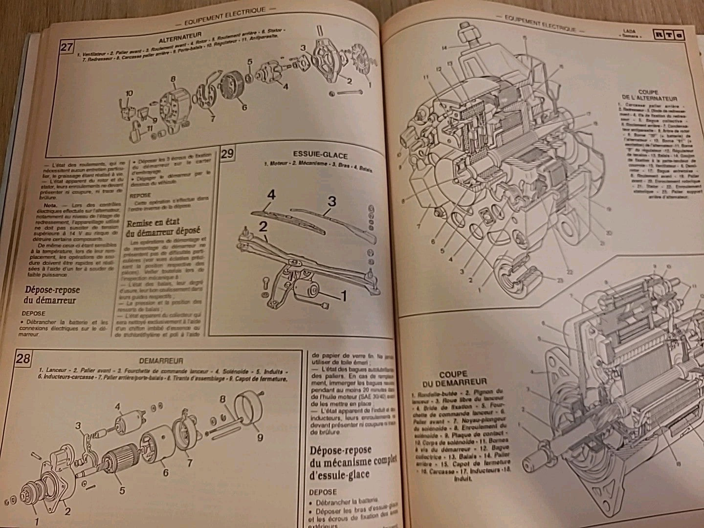 Revue Technique LADA SAMARA RTA de 74 pages (Liv16)