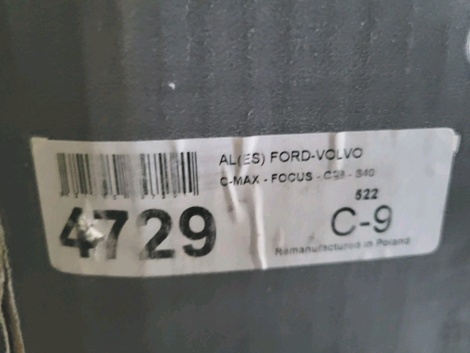 Alternateur Valeo Monté 2h Donc Prix -30%  4729 C638310r Ford Cmax Volvo #AUT170