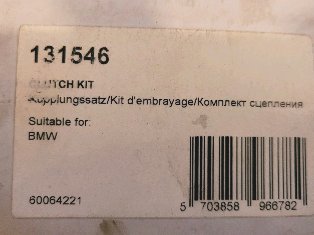 Kit Embrayage NEUF BMW E46 E90 E91 ... 5703858966782 Nk 131546 (#AUT253)